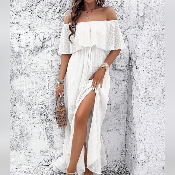 Solid Color Sheer Dress - Picture 4 of 5